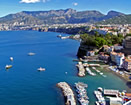 Vista di Sorrento al tramonto